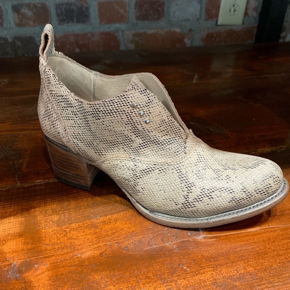 freebird snakeskin booties